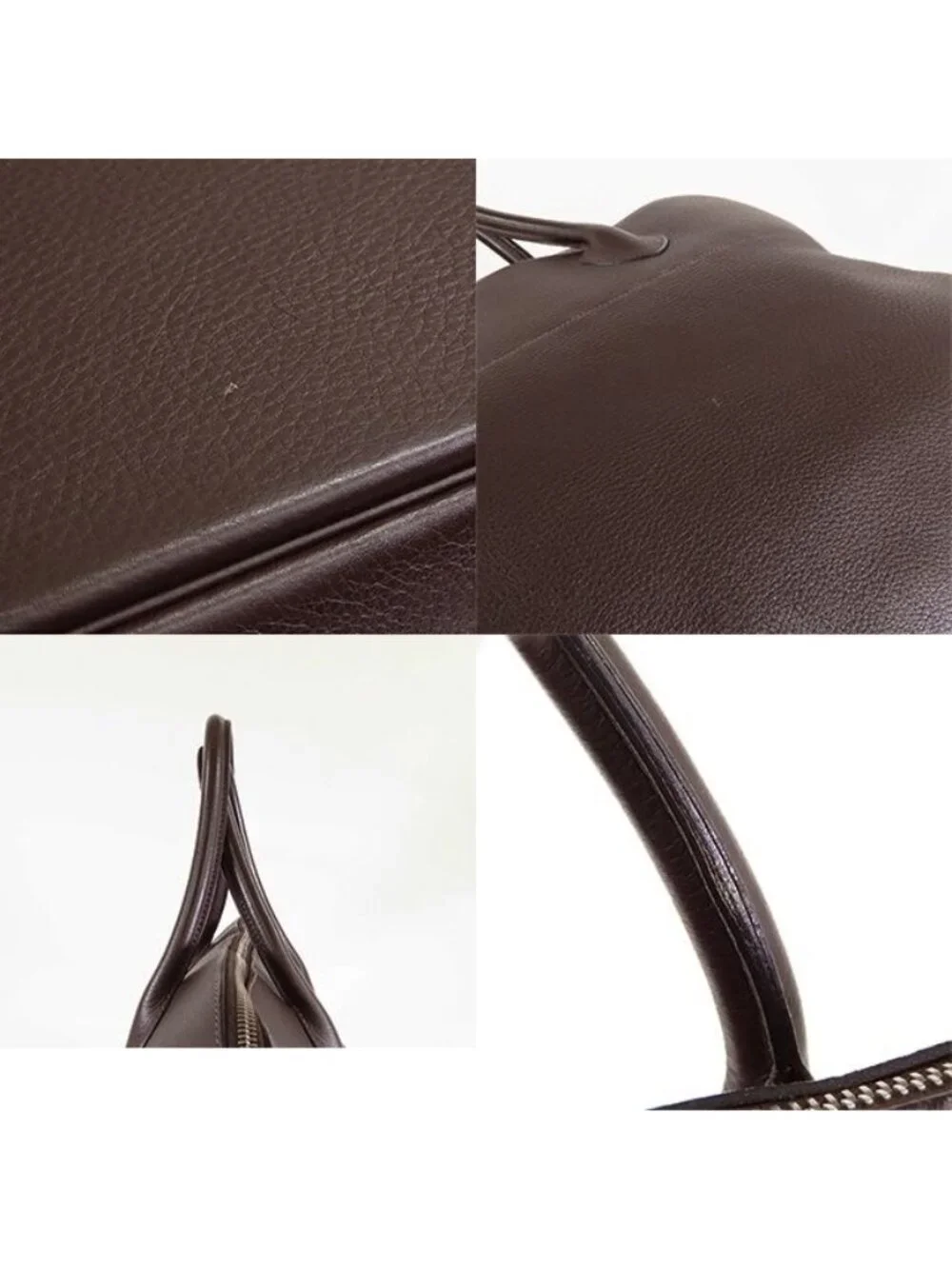 Hermes Bolide 45 Ebene Silver Taurillon Boston Bag